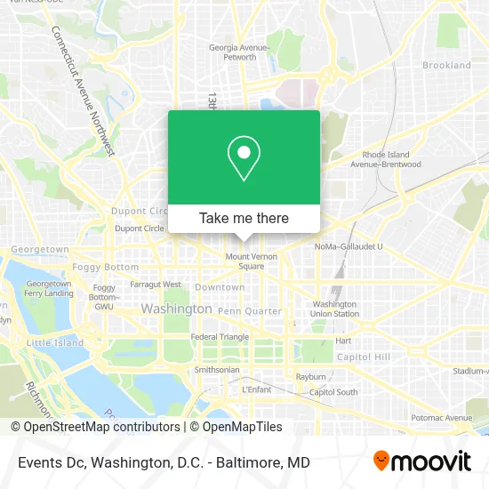 Events Dc map