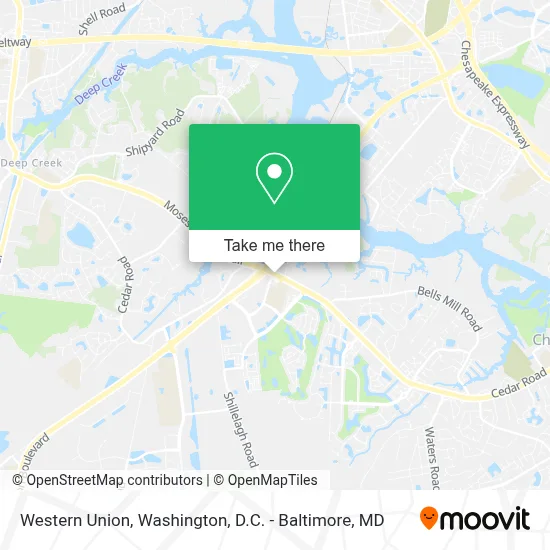 Western Union map