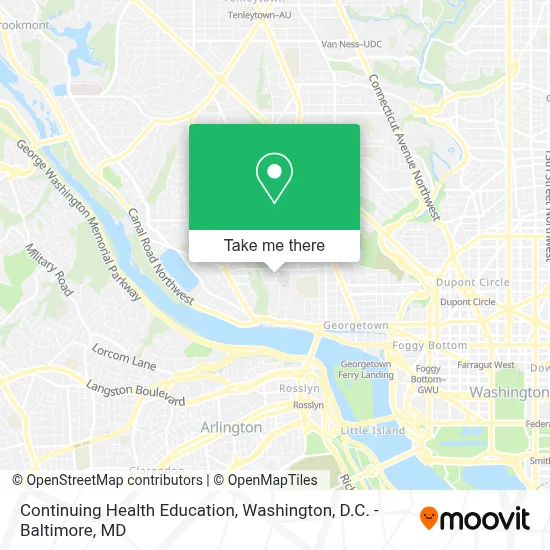 Continuing Health Education map