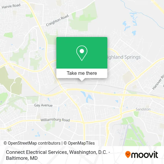 Connect Electrical Services map