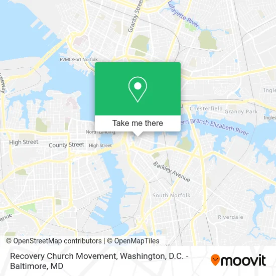 Recovery Church Movement map