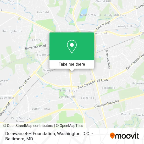 Delaware 4-H Foundation map
