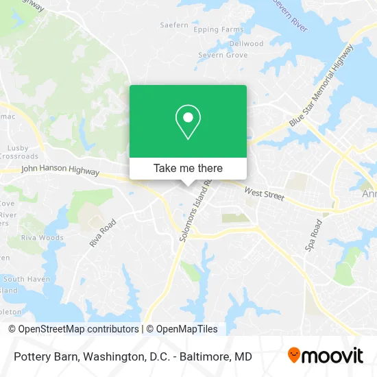 Pottery Barn map