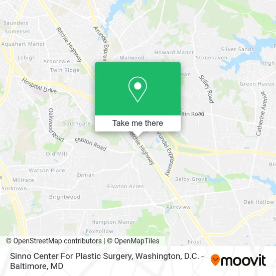 Sinno Center For Plastic Surgery map