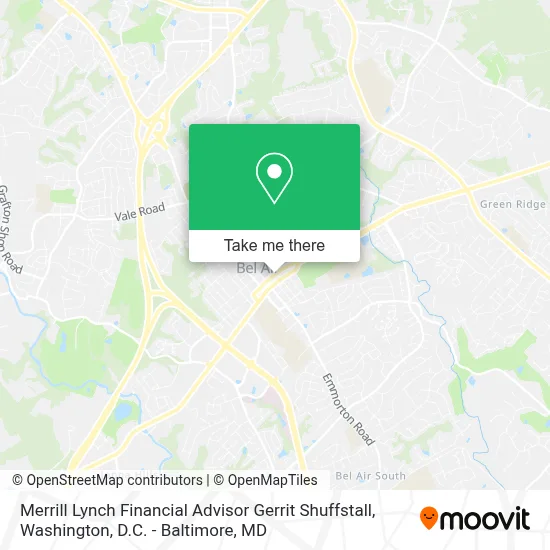 Merrill Lynch Financial Advisor Gerrit Shuffstall map