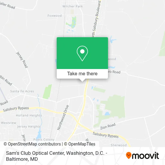Sam's Club Optical Center map
