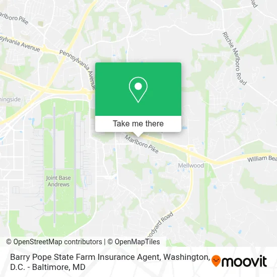 Barry Pope State Farm Insurance Agent map