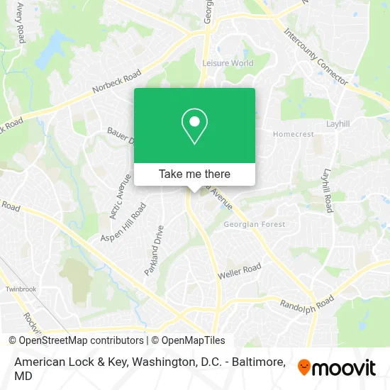 American Lock & Key map