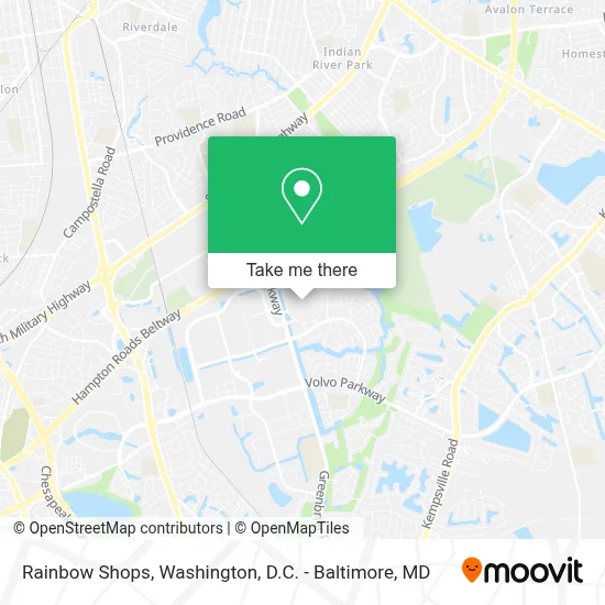 Rainbow Shops map