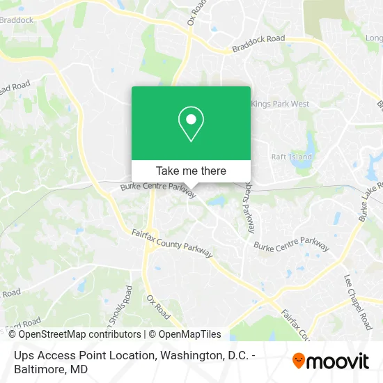 Ups Access Point Location map