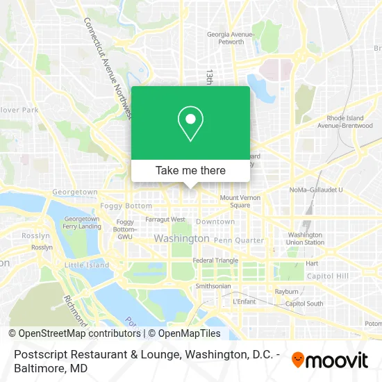 Postscript Restaurant & Lounge map