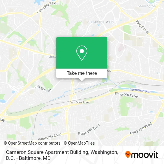Cameron Square Apartment Building map