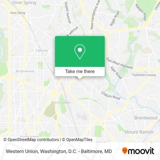 Western Union map
