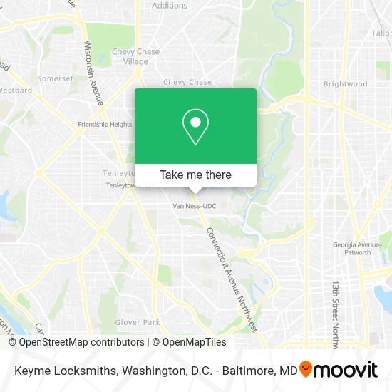 Keyme Locksmiths map