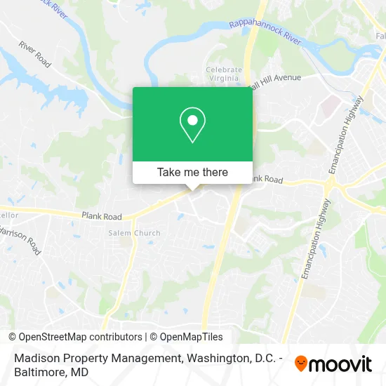 Madison Property Management map