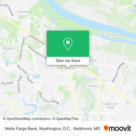 Wells Fargo Bank map