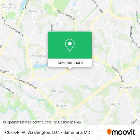 Chick-Fil-A map