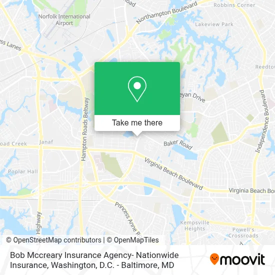 Bob Mccreary Insurance Agency- Nationwide Insurance map