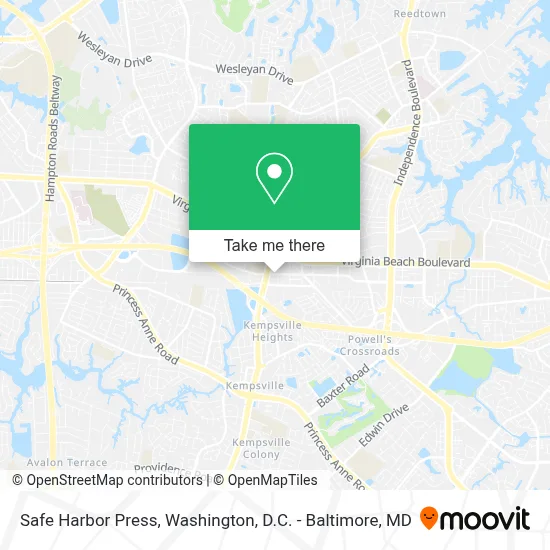 Safe Harbor Press map