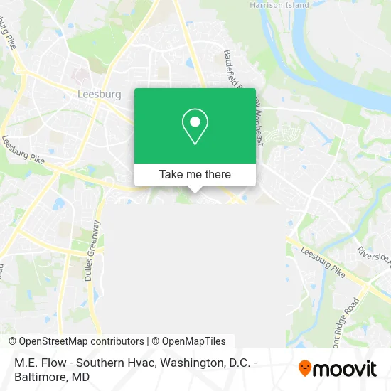M.E. Flow - Southern Hvac map