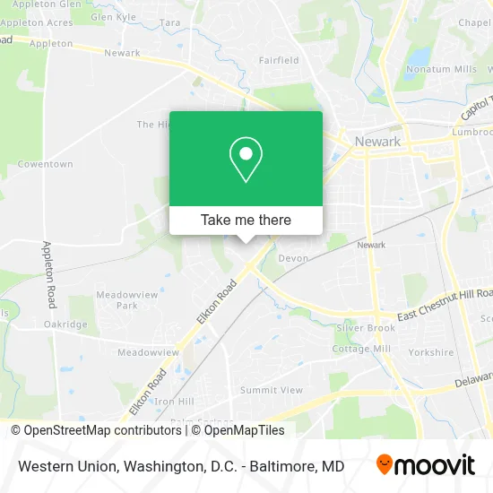 Western Union map