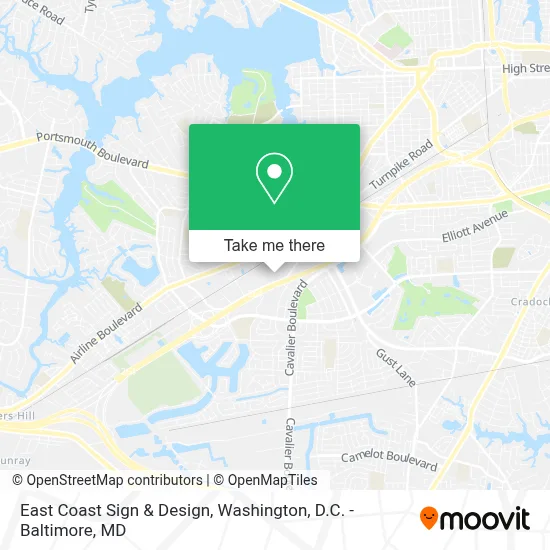 East Coast Sign & Design map