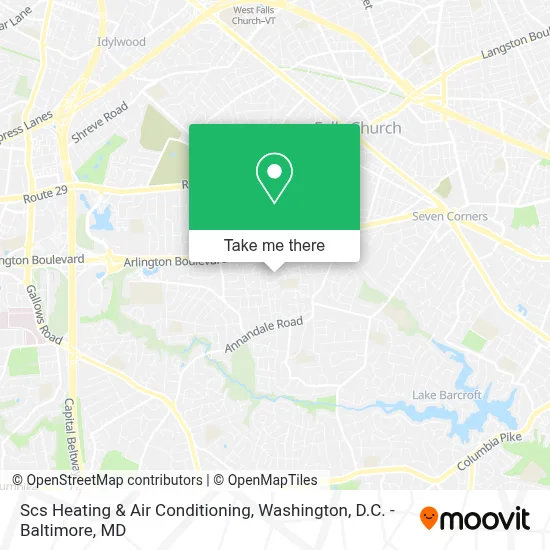 Scs Heating & Air Conditioning map