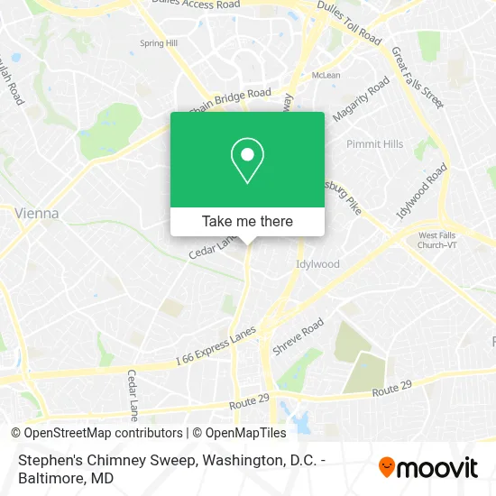 Stephen's Chimney Sweep map