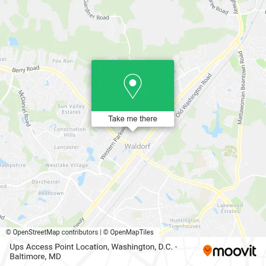 Ups Access Point Location map