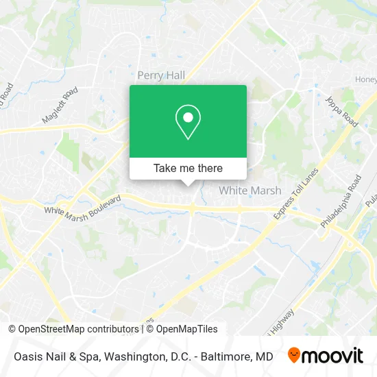 Oasis Nail & Spa map