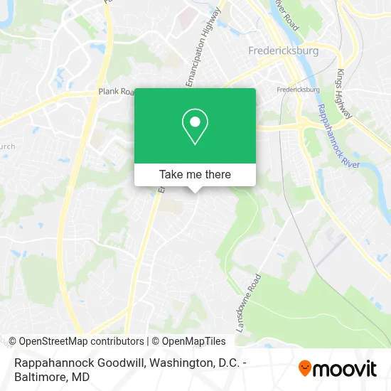 Rappahannock Goodwill map