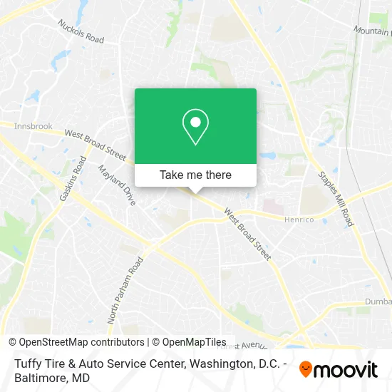 Tuffy Tire & Auto Service Center map