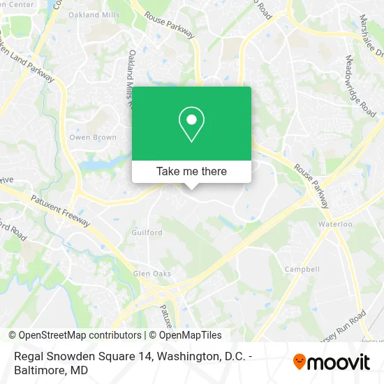 Regal Snowden Square 14 map