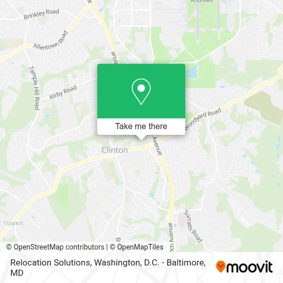Relocation Solutions map