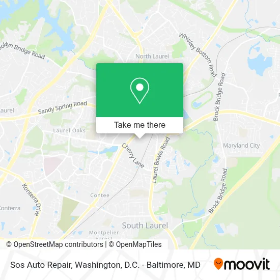 Sos Auto Repair map
