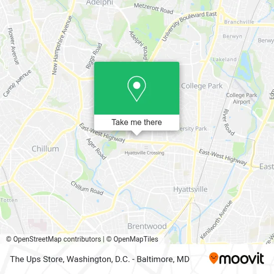 The Ups Store map