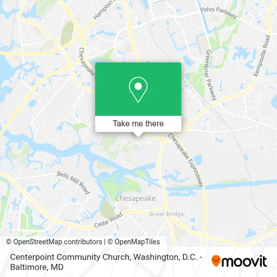 Centerpoint Community Church map