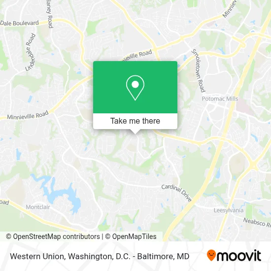 Western Union map