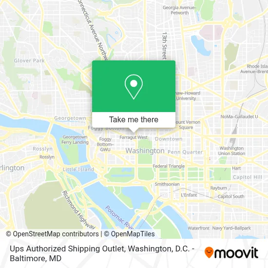 Ups Authorized Shipping Outlet map