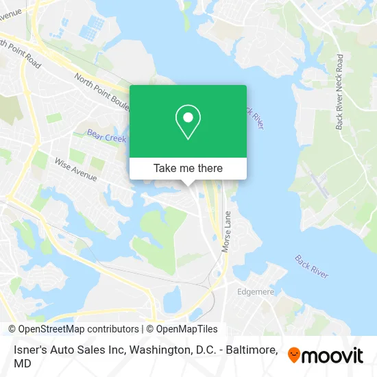 Isner's Auto Sales Inc map