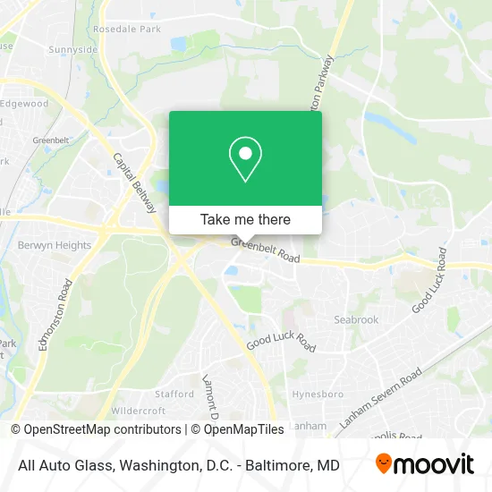 All Auto Glass map