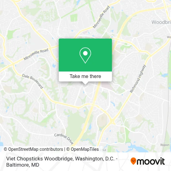 Viet Chopsticks Woodbridge map