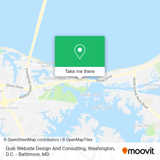 Quik Website Design And Consulting map