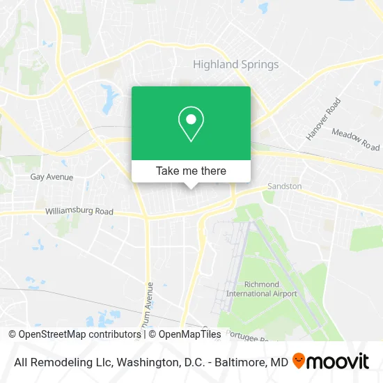 All Remodeling Llc map