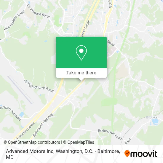 Advanced Motors Inc map