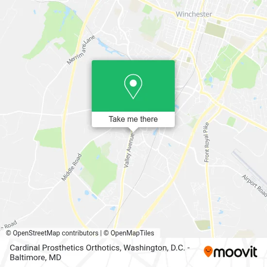 Cardinal Prosthetics Orthotics map