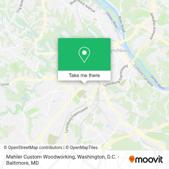Mahler Custom Woodworking map