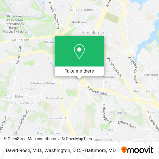 David Rose, M.D. map