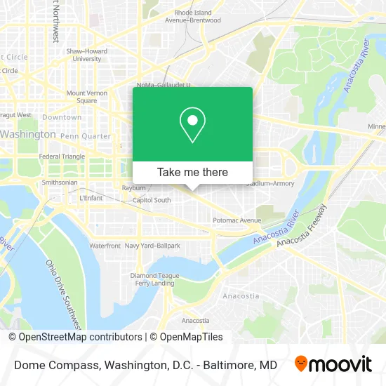 Dome Compass map