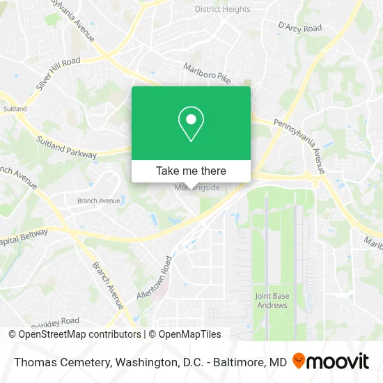 Thomas Cemetery map